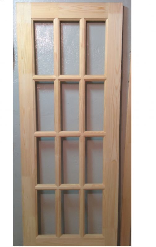 Дверь сосна со стеклом